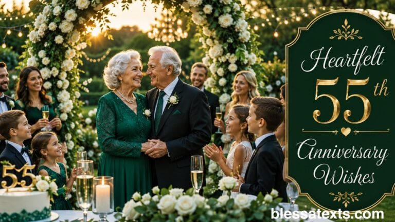Heartfelt 55th Anniversary Wishes
